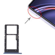 SIM Card Tray + SIM Card Tray / Micro SD Card Tray for Huawei Maimang 10 SE (Blue)
