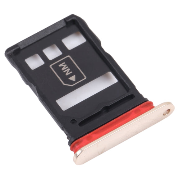 SIM Card Tray + NM Card Tray for Huawei Mate 40E 5G (Gold)