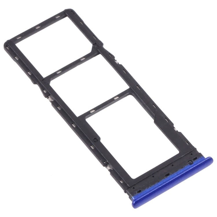 For Infinix S4 X626 SIM Card Tray + SIM Card Tray + Micro SD Card Tray (Blue) - Card Tray by PMc TechLife | Online Shopping South Africa | PMc TechLife | Buy Now Pay Later Mobicred