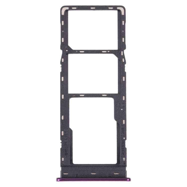 For Infinix S4 X626 SIM Card Tray + SIM Card Tray + Micro SD Card Tray (Purple) - Card Tray by PMc TechLife | Online Shopping South Africa | PMc TechLife | Buy Now Pay Later Mobicred