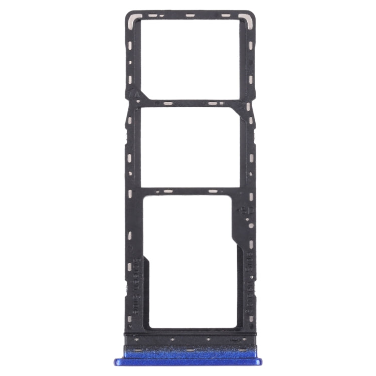 For Infinix S5 Pro X660 X660C X660B SIM Card Tray + SIM Card Tray + Micro SD Card Tray (Blue) - Card Tray by PMc TechLife | Online Shopping South Africa | PMc TechLife | Buy Now Pay Later Mobicred