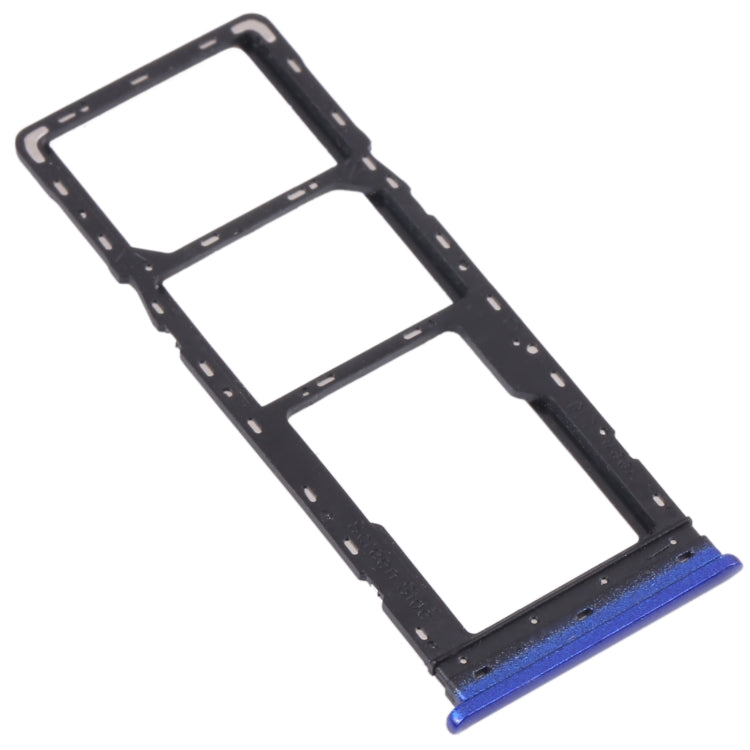 For Infinix S5 Pro X660 X660C X660B SIM Card Tray + SIM Card Tray + Micro SD Card Tray (Blue) - Card Tray by PMc TechLife | Online Shopping South Africa | PMc TechLife | Buy Now Pay Later Mobicred