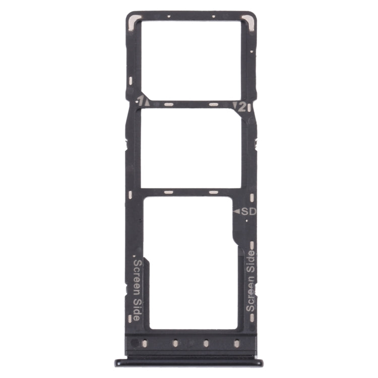 For Infinix Hot 10 X682B X682C SIM Card Tray + SIM Card Tray + Micro SD Card Tray (Black) - Card Tray by PMc TechLife | Online Shopping South Africa | PMc TechLife | Buy Now Pay Later Mobicred