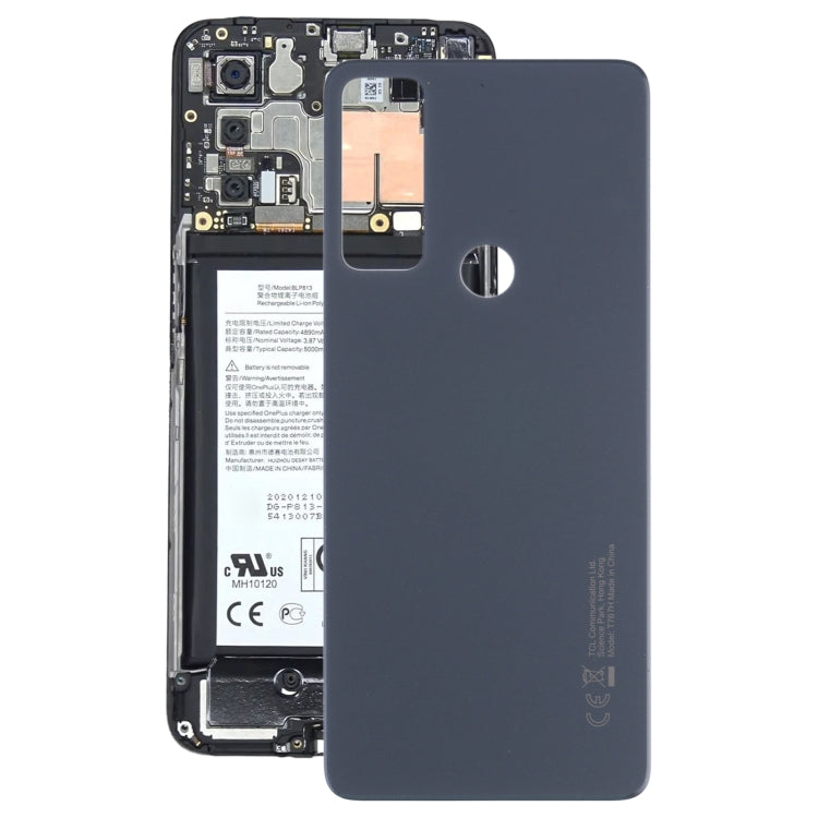 Battery Back Cover for TCL 20 R 5G/20 XE(Black) - For TCL by PMC TechLife | Online Shopping South Africa | PMC TechLife | Buy Now Pay Later Mobicred