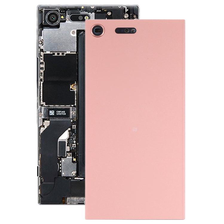 Original Battery Back Cover with Camera Lens for Sony Xperia XZ Premium(Pink) - Back Cover by PMC TechLife | Online Shopping South Africa | PMC TechLife | Buy Now Pay Later Mobicred