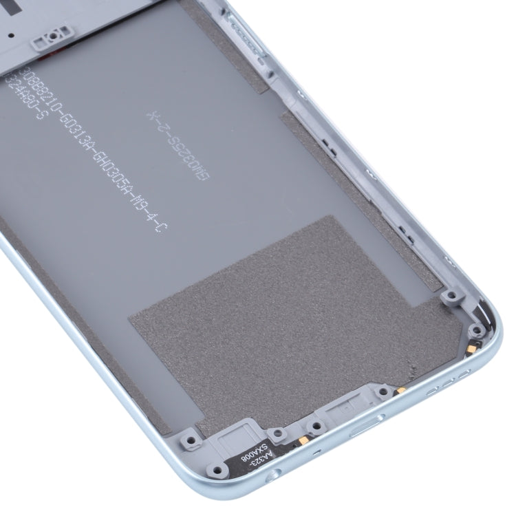 For OPPO A36/A76 Battery Back Cover with Middle Frame (Blue) - Back Cover by PMC TechLife | Online Shopping South Africa | PMC TechLife | Buy Now Pay Later Mobicred
