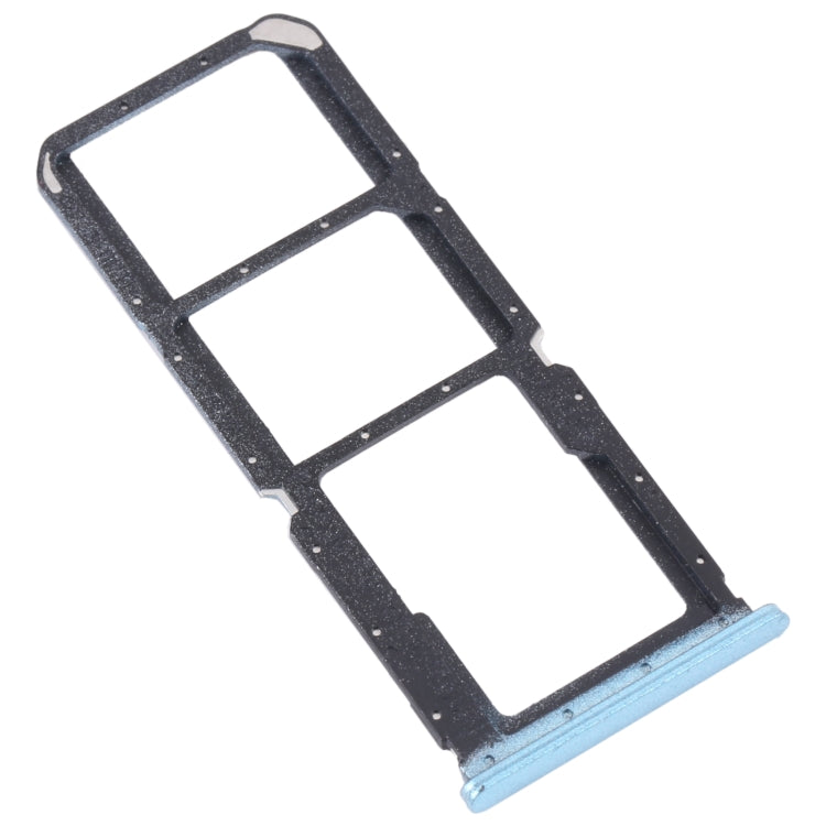 For OPPO A56 5G SIM Card Tray + SIM Card Tray + Micro SD Card Tray (Blue)