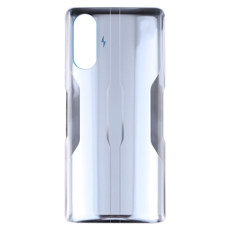 Glass Battery Back Cover for Xiaomi Redmi K40 Gaming(Silver) - Back Cover by PMC TechLife | Online Shopping South Africa | PMC TechLife | Buy Now Pay Later Mobicred