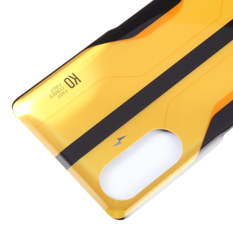 Glass Battery Back Cover for Xiaomi Redmi K40 Gaming(Yellow) - Back Cover by PMC TechLife | Online Shopping South Africa | PMC TechLife
