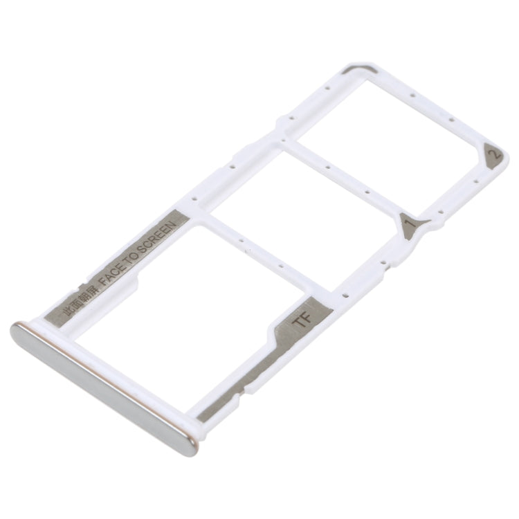 SIM Card Tray + SIM Card Tray + Micro SD Card Tray For Xiaomi Redmi Note 11E (Silver) - Card Tray by PMc TechLife | Online Shopping South Africa | PMc TechLife | Buy Now Pay Later Mobicred