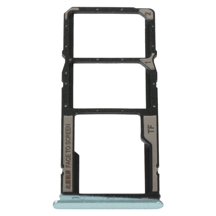 SIM Card Tray + SIM Card Tray + Micro SD Card Tray For Xiaomi Redmi 10C/Redmi 10 India/Poco C40(Green) - Card Tray by PMc TechLife | Online Shopping South Africa | PMc TechLife | Buy Now Pay Later Mobicred
