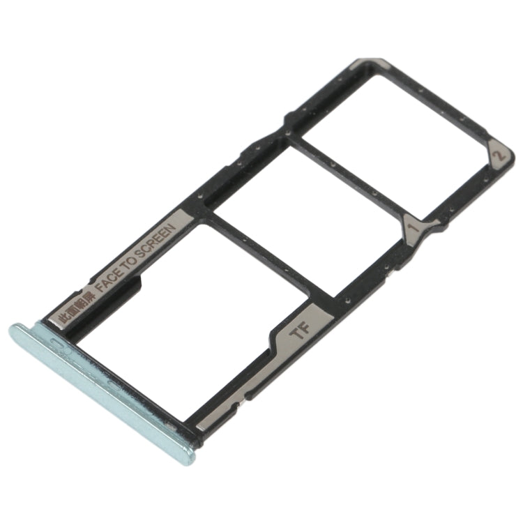SIM Card Tray + SIM Card Tray + Micro SD Card Tray For Xiaomi Redmi 10C/Redmi 10 India/Poco C40(Green) - Card Tray by PMc TechLife | Online Shopping South Africa | PMc TechLife | Buy Now Pay Later Mobicred