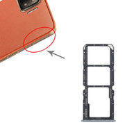 For OPPO A73 4G / F17 / A93 4G / A73 5G SIM Card Tray + SIM Card Tray + Micro SD Card Tray (Black)