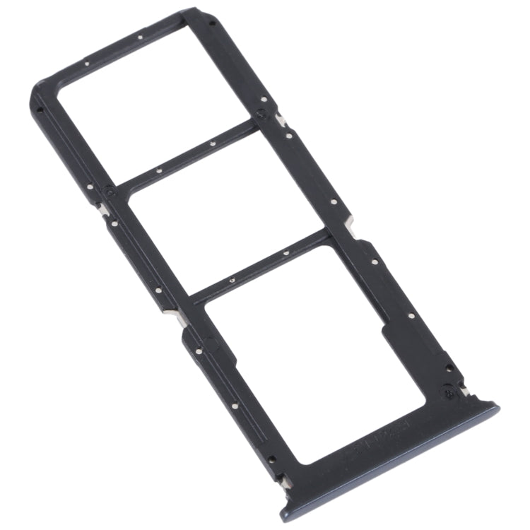 For OPPO Reno5 Lite / Reno5 F / A94 4G SIM Card Tray + SIM Card Tray + Micro SD Card Tray (Black) - Card Socket by PMc TechLife | Online Shopping South Africa | PMc TechLife | Buy Now Pay Later Mobicred