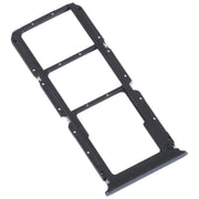 For OPPO Reno5 Lite / Reno5 F / A94 4G SIM Card Tray + SIM Card Tray + Micro SD Card Tray (Black)