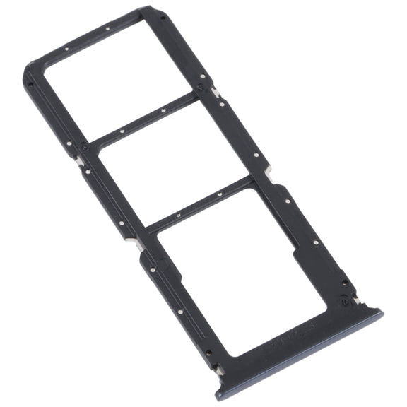 For OPPO Reno5 Lite / Reno5 F / A94 4G SIM Card Tray + SIM Card Tray + Micro SD Card Tray (Black)