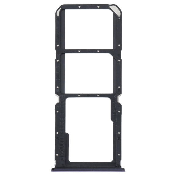For OPPO Reno5 Lite / Reno5 F / A94 4G SIM Card Tray + SIM Card Tray + Micro SD Card Tray (Purple)