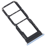 For vivo Y21 2021 / Y21S / Y21T / Y21T India SIM Card Tray + SIM Card Tray + Micro SD Card Tray (Light Purple)