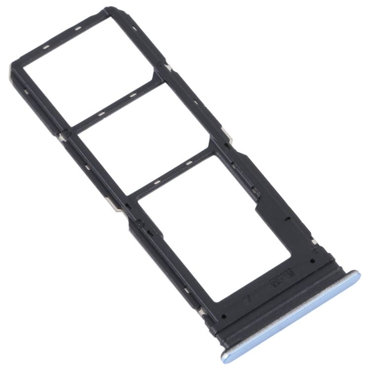 For vivo Y21 2021 / Y21S / Y21T / Y21T India SIM Card Tray + SIM Card Tray + Micro SD Card Tray (Light Purple)