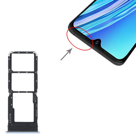 For vivo Y21 2021 / Y21S / Y21T / Y21T India SIM Card Tray + SIM Card Tray + Micro SD Card Tray (Light Purple)
