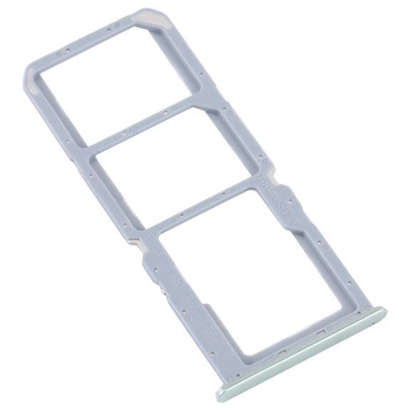 For Realme C30 SIM Card Tray + SIM Card Tray + Micro SD Card Tray (Green)