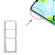 For Realme C30 SIM Card Tray + SIM Card Tray + Micro SD Card Tray (Green)