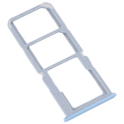 For Realme C30 SIM Card Tray + SIM Card Tray + Micro SD Card Tray (Blue)