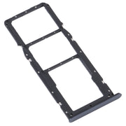 For Realme C35 SIM Card Tray + SIM Card Tray + Micro SD Card Tray (Black)