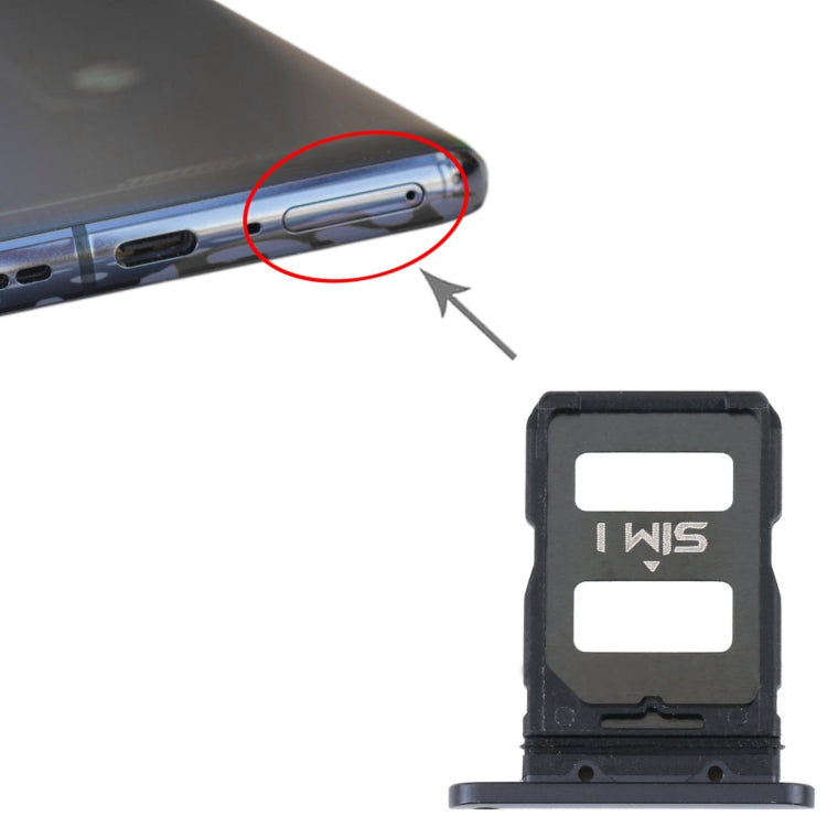 For Xiaomi Black Shark 5 Pro / Black Shark 5 SIM Card Tray + SIM Card Tray (Black) - Card Tray by PMc TechLife | Online Shopping South Africa | PMc TechLife | Buy Now Pay Later Mobicred