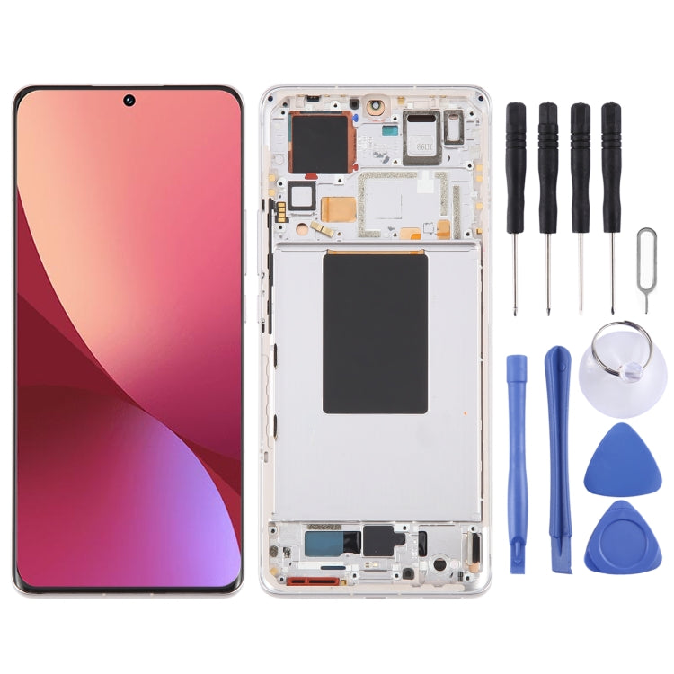 For Xiaomi 12 Pro / 12S Pro AMOLED Original LCD Screen Digitizer Full Assembly with Frame (Gold) - LCD Screen by PMC TechLife | Online Shopping South Africa | PMC TechLife