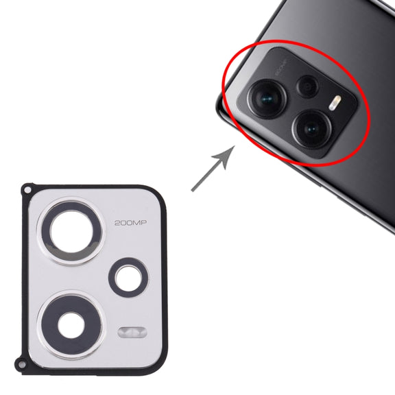 Back Camera Lens Frame for Xiaomi Redmi Note 12 Pro+ (Silver)