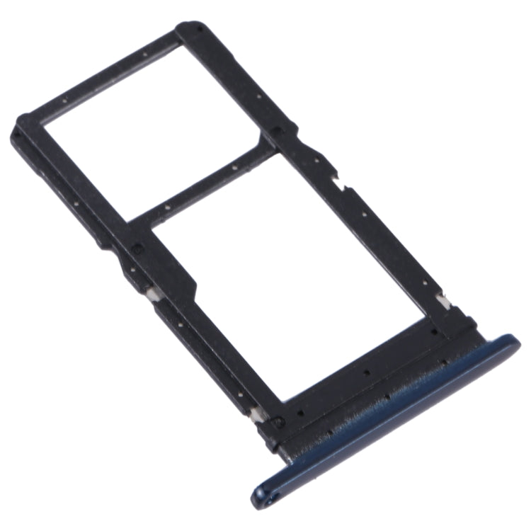 For Motorola Moto One Fusion Plus Original SIM Card Tray + Micro SD Card Tray (Blue) - Card Socket by PMC TechLife | Online Shopping South Africa | PMC TechLife