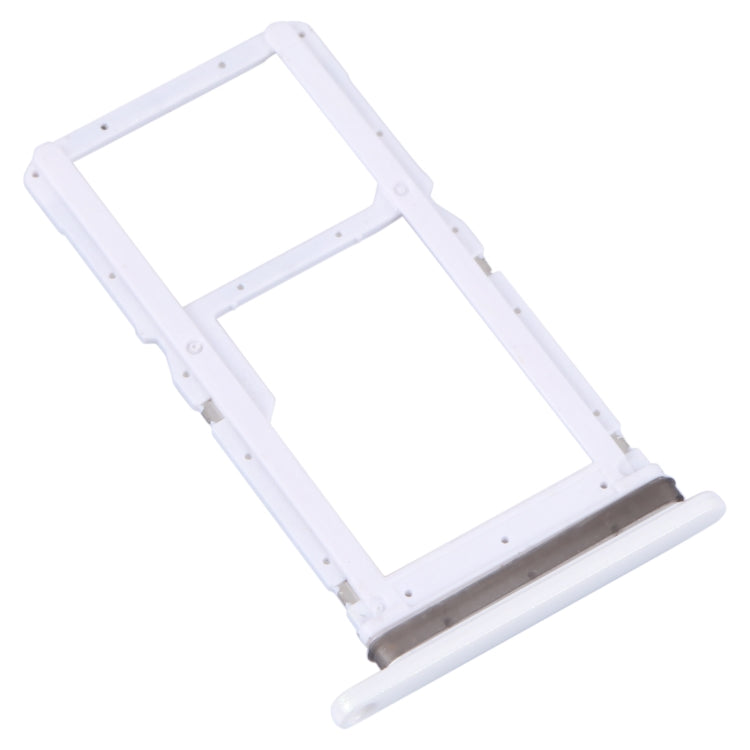 For Motorola Moto One Fusion Plus Original SIM Card Tray + Micro SD Card Tray (White) - Card Socket by PMC TechLife | Online Shopping South Africa | PMC TechLife