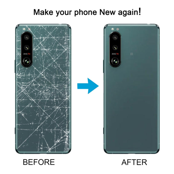 For Sony Xperia 5 III Original Battery Back Cover with Camera Lens Cover(Silver)