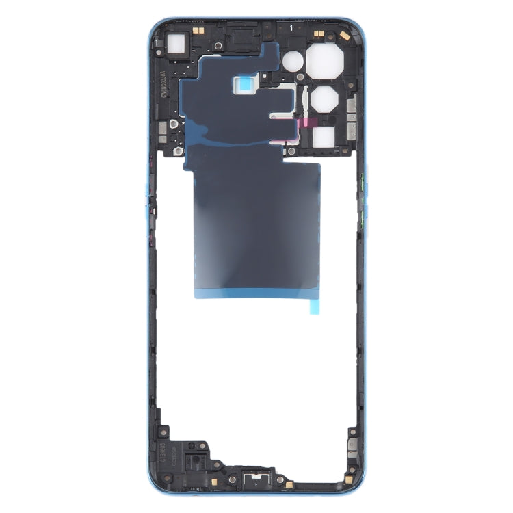 For OPPO Reno5 5G Original Middle Frame Bezel Plate (Blue) - Frame Bezel Plate by PMC TechLife | Online Shopping South Africa | PMC TechLife | Buy Now Pay Later Mobicred