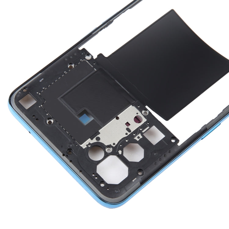 For OPPO Reno5 5G Original Middle Frame Bezel Plate (Blue) - Frame Bezel Plate by PMC TechLife | Online Shopping South Africa | PMC TechLife | Buy Now Pay Later Mobicred