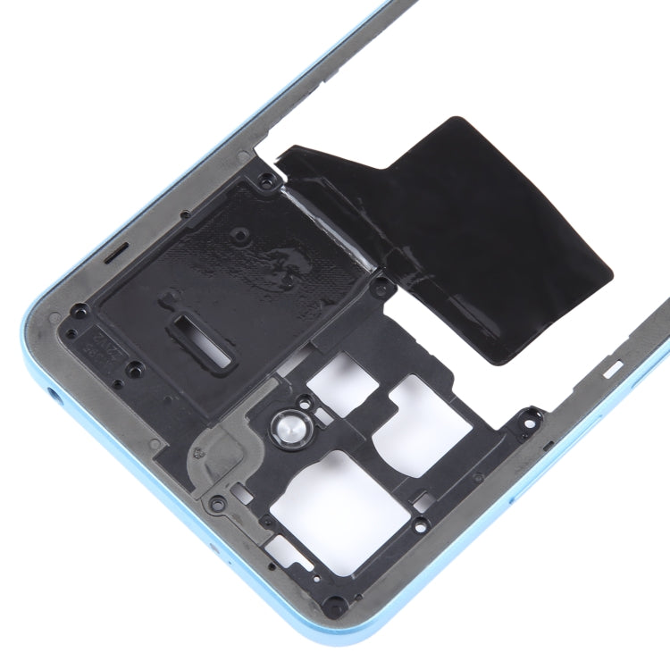 For Xiaomi Redmi Note 12 4G Original Middle Frame Bezel Plate (Blue) - Frame Bezel Plate by PMC TechLife | Online Shopping South Africa | PMC TechLife | Buy Now Pay Later Mobicred