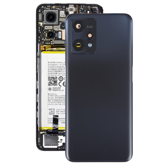 For Realme 9 Pro Original Battery Back Cover with Camera Lens Cover(Black)