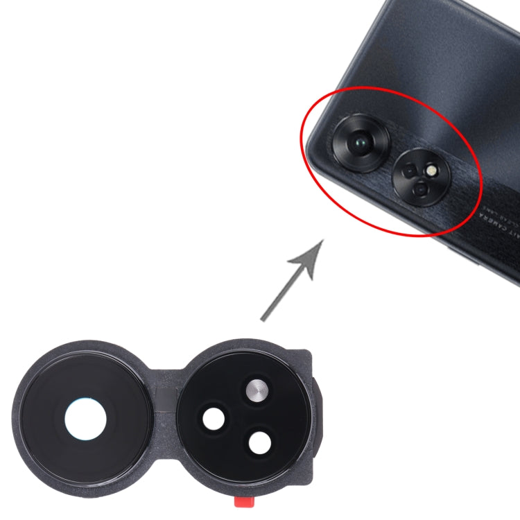 For OPPO Reno8 T 4G Original Camera Lens Cover (Black) - Camera Series by PMC TechLife | Online Shopping South Africa | PMC TechLife
