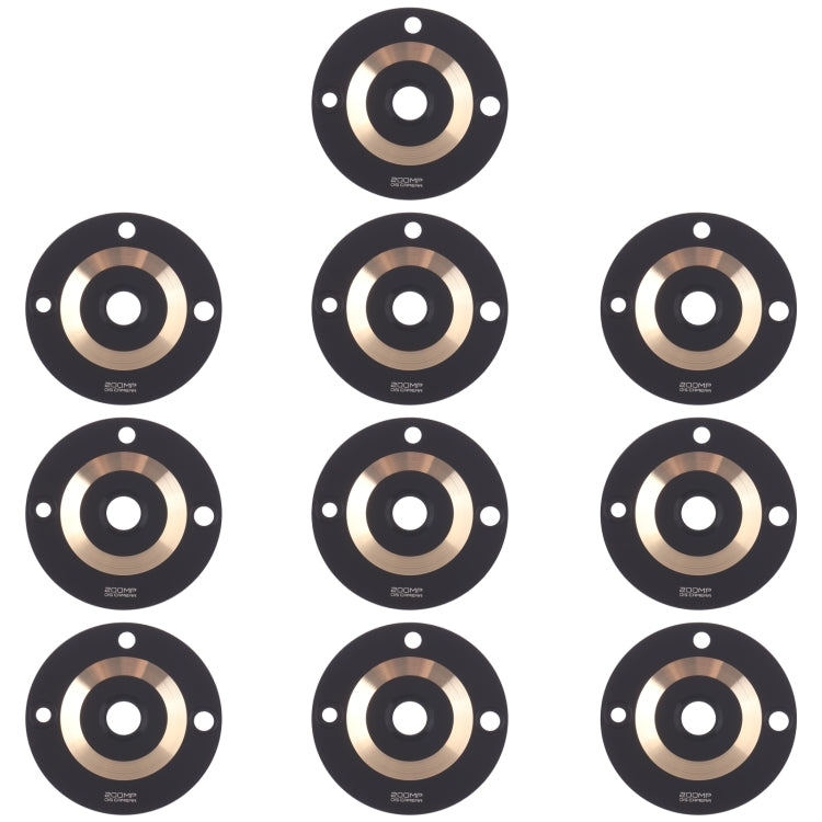 10 PCS Back Camera Lens for Realme 11 Pro+ (Gold) - Camera Series by PMC TechLife | Online Shopping South Africa | PMC TechLife | Buy Now Pay Later Mobicred