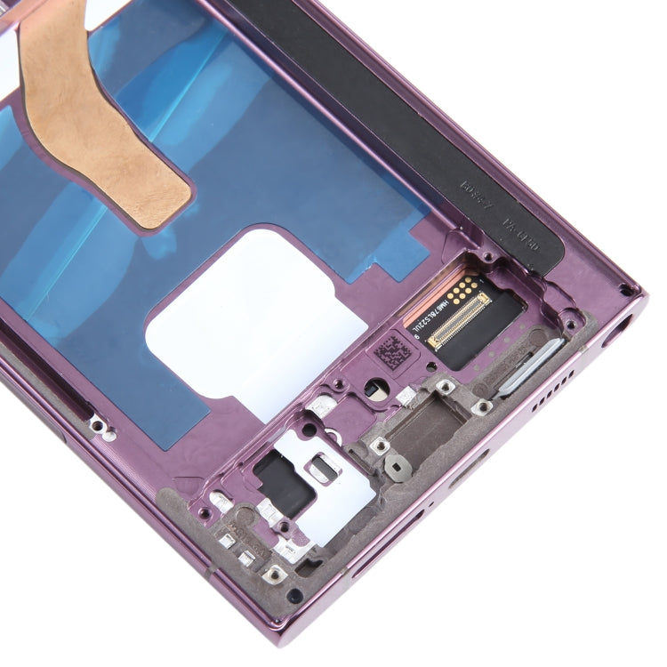 For Samsung Galaxy S22 Ultra 5G SM-S908B EU Edition 6.78 inch OLED  LCD Screen Digitizer Full Assembly with Frame (Purple)