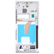 For Samsung Galaxy S22 Ultra 5G SM-S908B EU Edition 6.78 inch OLED  LCD Screen Digitizer Full Assembly with Frame(Silver)