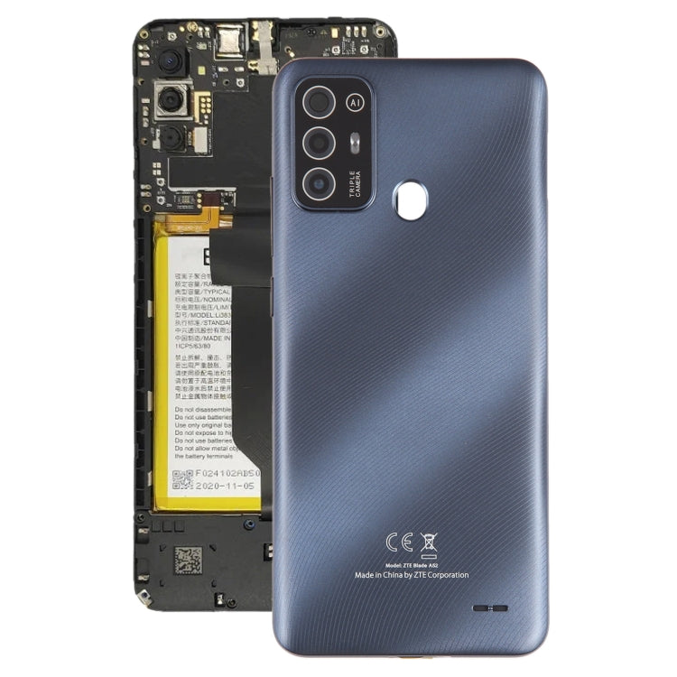 For ZTE Blade A52 Battery Back Cover(Grey) - For ZTE by PMC TechLife | Online Shopping South Africa | PMC TechLife