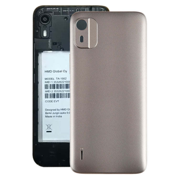 For Nokia C12 Original Battery Back Cover(Brown) - Back Cover by PMC TechLife | Online Shopping South Africa | PMC TechLife