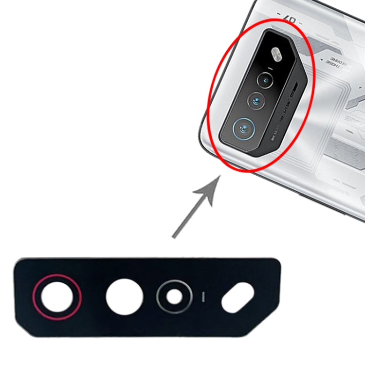 For Asus ROG Phone 7 Back Camera Lens (Red) - Camera by PMC TechLife | Online Shopping South Africa | PMC TechLife