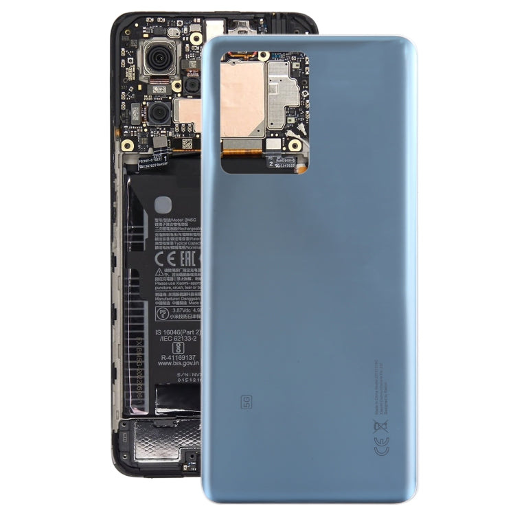 For Xiaomi Redmi Note 12 Pro+ OEM Glass Material Battery Back Cover(Blue) - Back Cover by PMC TechLife | Online Shopping South Africa | PMC TechLife | Buy Now Pay Later Mobicred