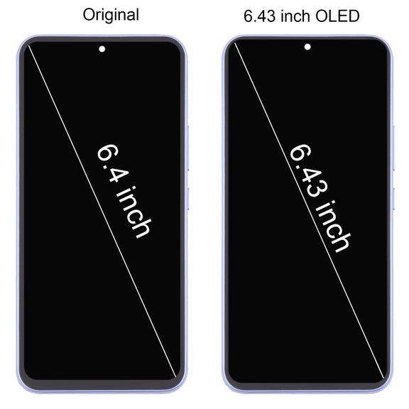 For Samsung Galaxy A54 5G SM-A546 6.43 inch OLED LCD Screen Digitizer Full Assembly with Frame (Green)