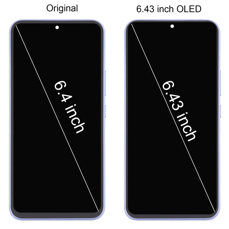 For Samsung Galaxy A54 5G SM-A546 6.43 inch OLED LCD Screen Digitizer Full Assembly with Frame (Green)