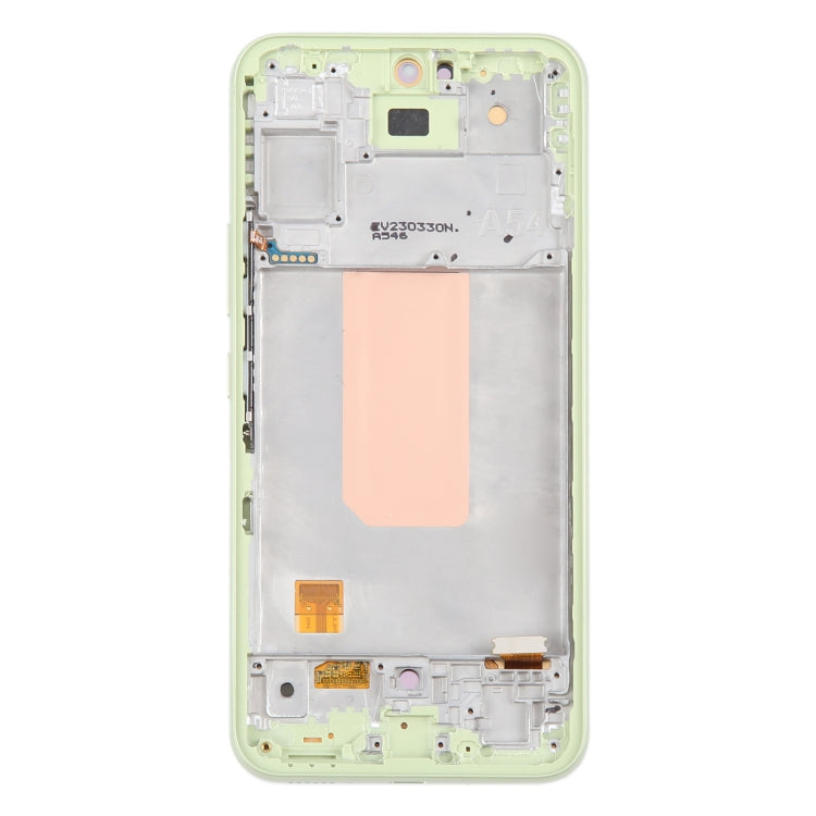 For Samsung Galaxy A54 5G SM-A546 6.43 inch OLED LCD Screen Digitizer Full Assembly with Frame (Green)
