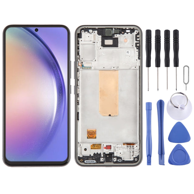For Samsung Galaxy A54 5G SM-A546 6.43 inch OLED LCD Screen Digitizer Full Assembly with Frame - free shipping - PMc TechLife - Order now!